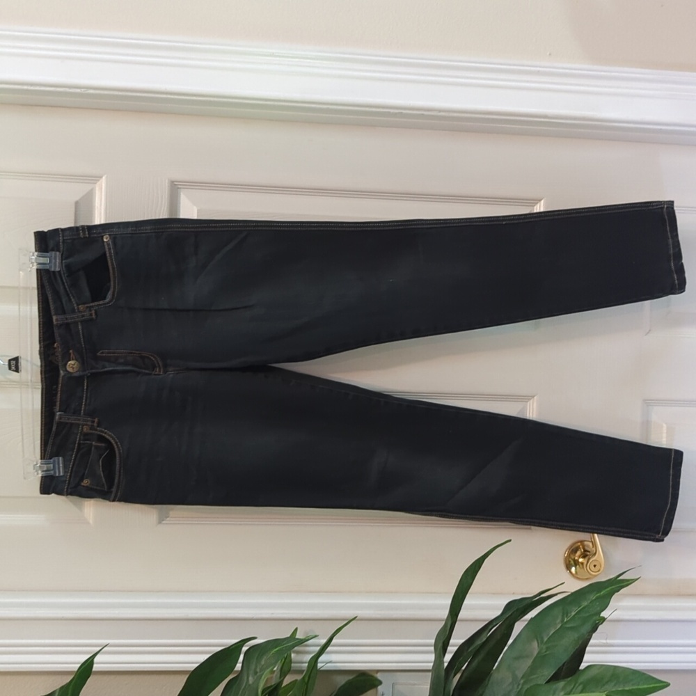 C&V Jeans Women's Slim & Lo Rise Dark Wash Stretch Jeans Size 30